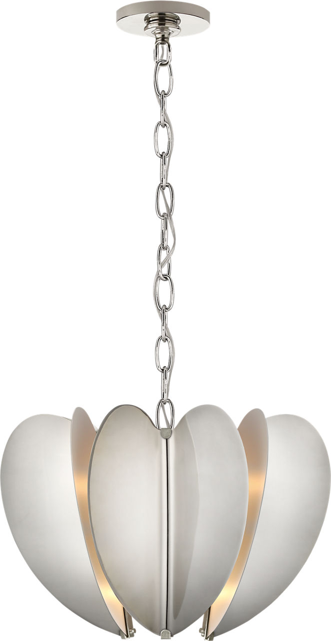 Danes Small Chandelier in Polished Nickel