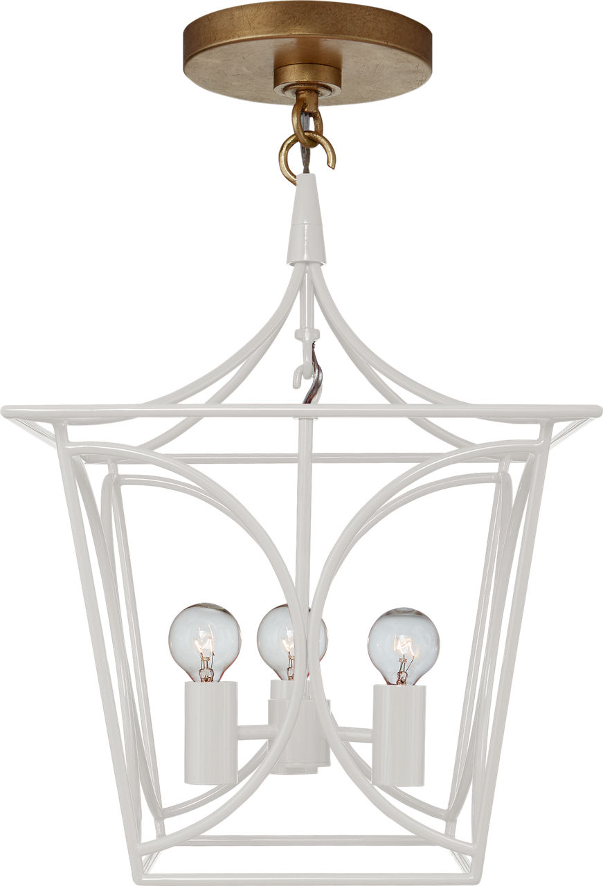 Cavanagh Mini Lantern in Light Cream and Gild
