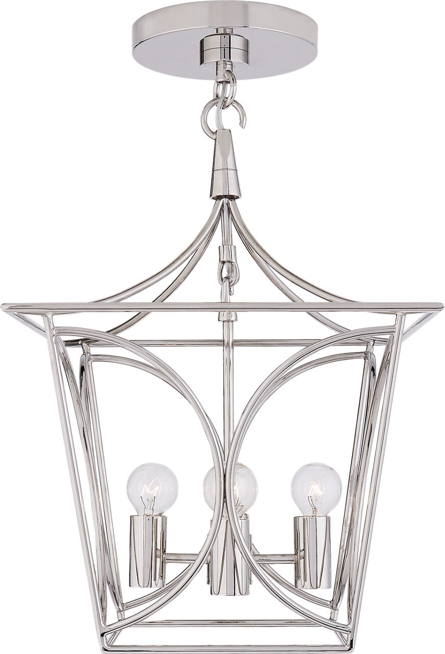 Cavanagh Mini Lantern in Polished Nickel