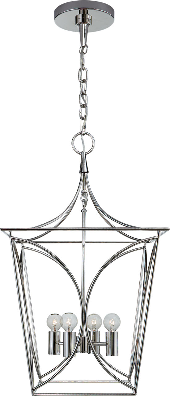 Cavanagh Small Lantern in Polished Nickel