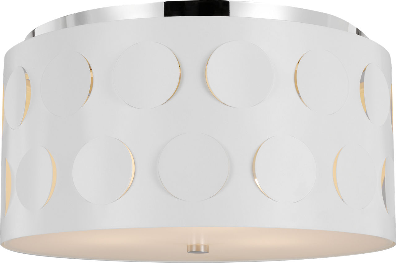 Dottie Medium Flush Mount Polished Nickel