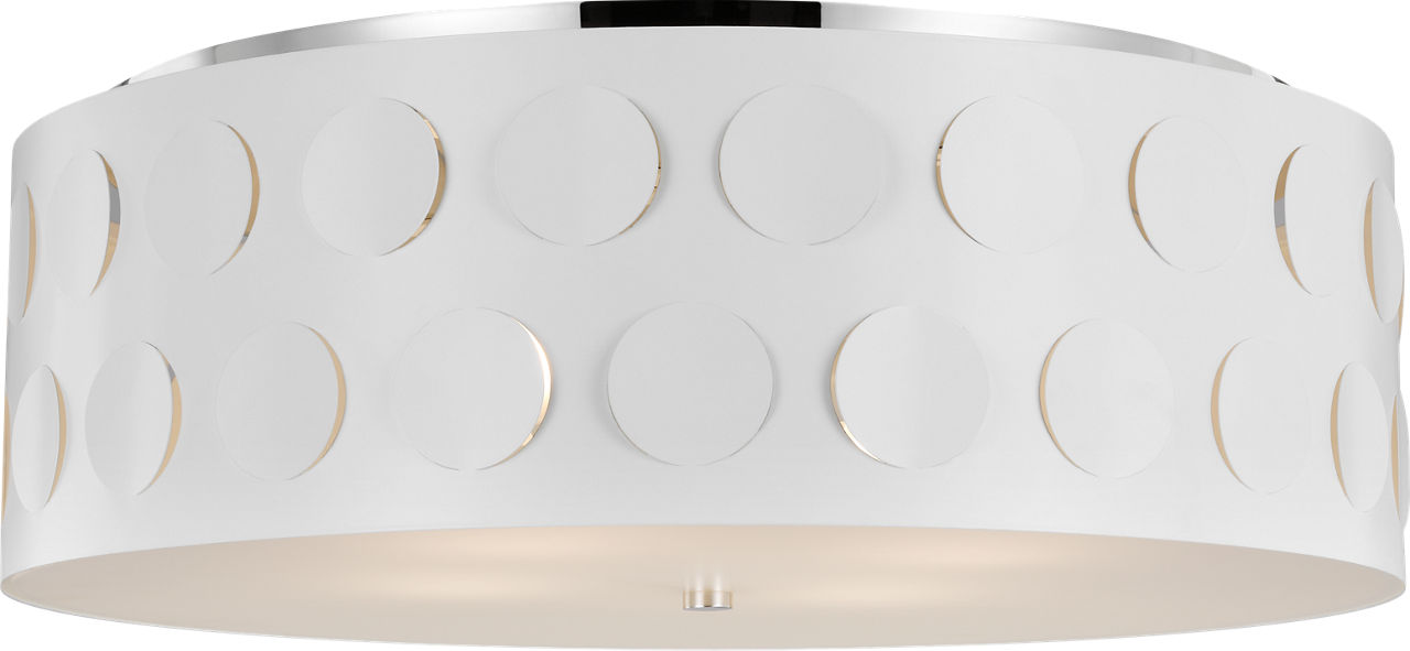 Dottie Large Flush Mount Polished Nickel