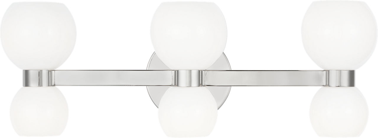 Londyn Six Light Vanity Polished Nickel