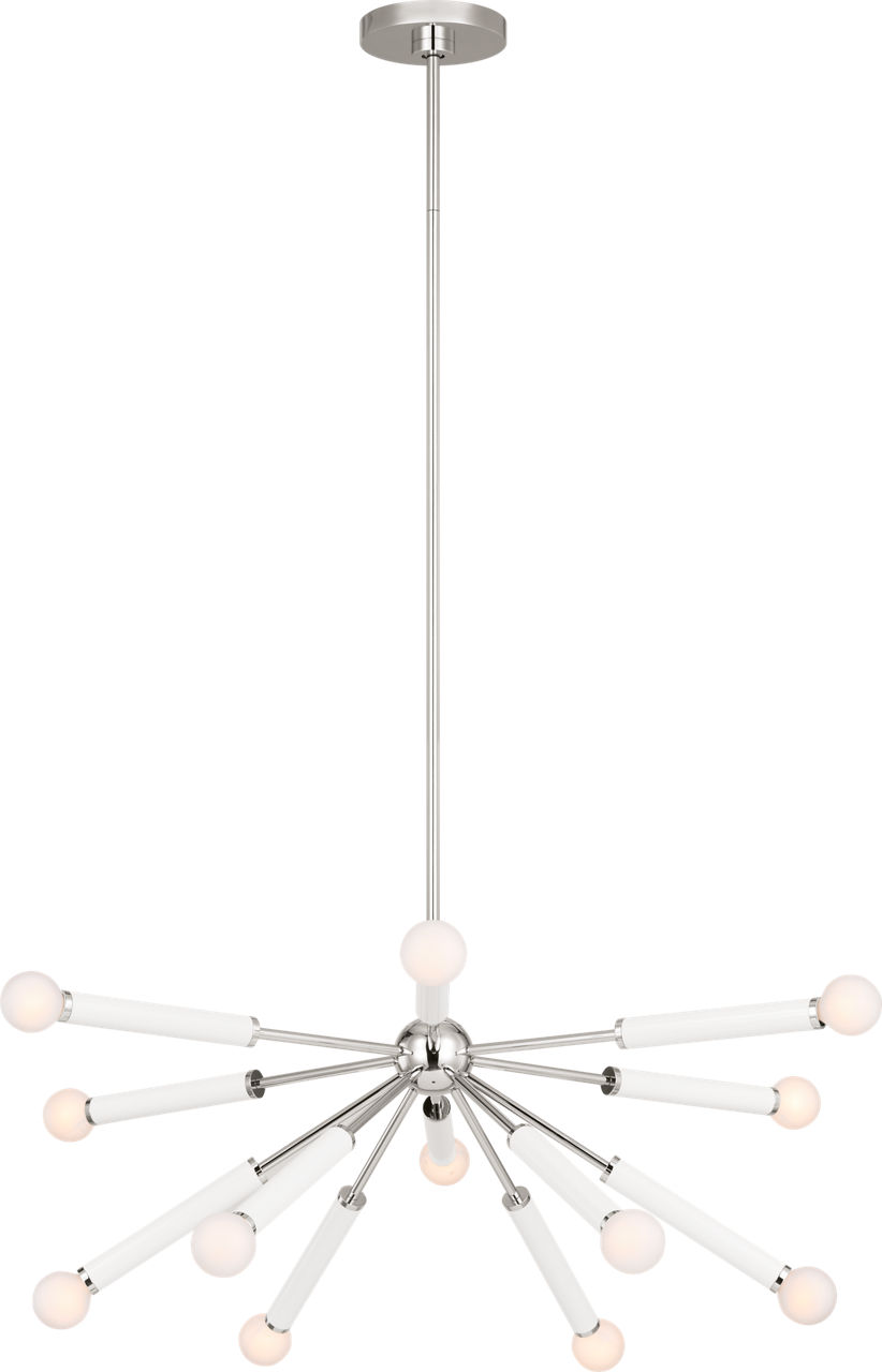 Monroe Down Chandelier Polished Nickel