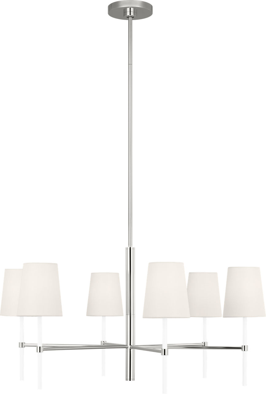 Monroe Medium Chandelier Polished Nickel