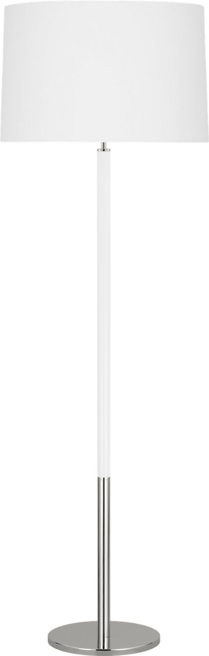 Monroe Large Floor Lamp Polished Nickel Bulbs Included