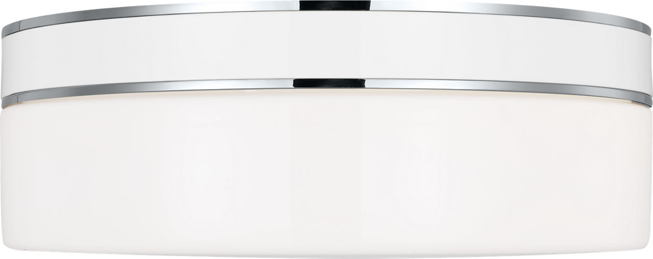 Monroe Large Flush Mount Polished Nickel