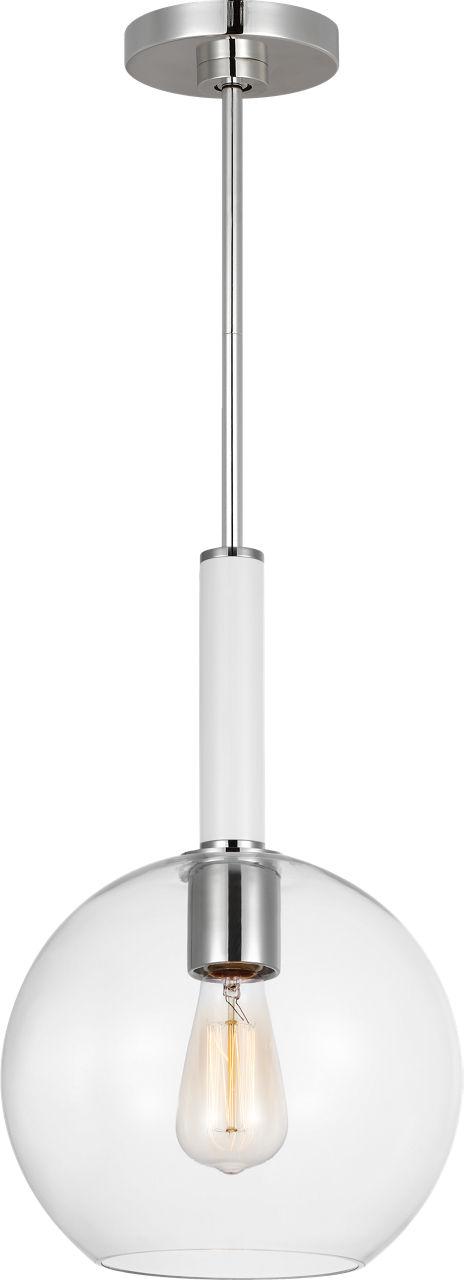 Monroe Round Pendant Polished Nickel