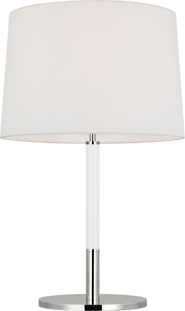 Monroe Medium Table Lamp Polished Nickel Bulbs Included