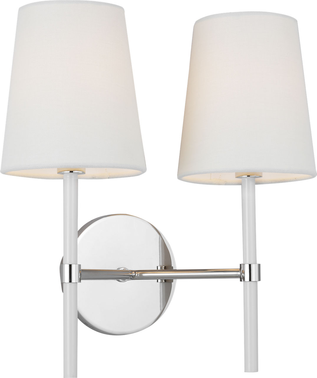 Monroe Double Sconce Polished Nickel