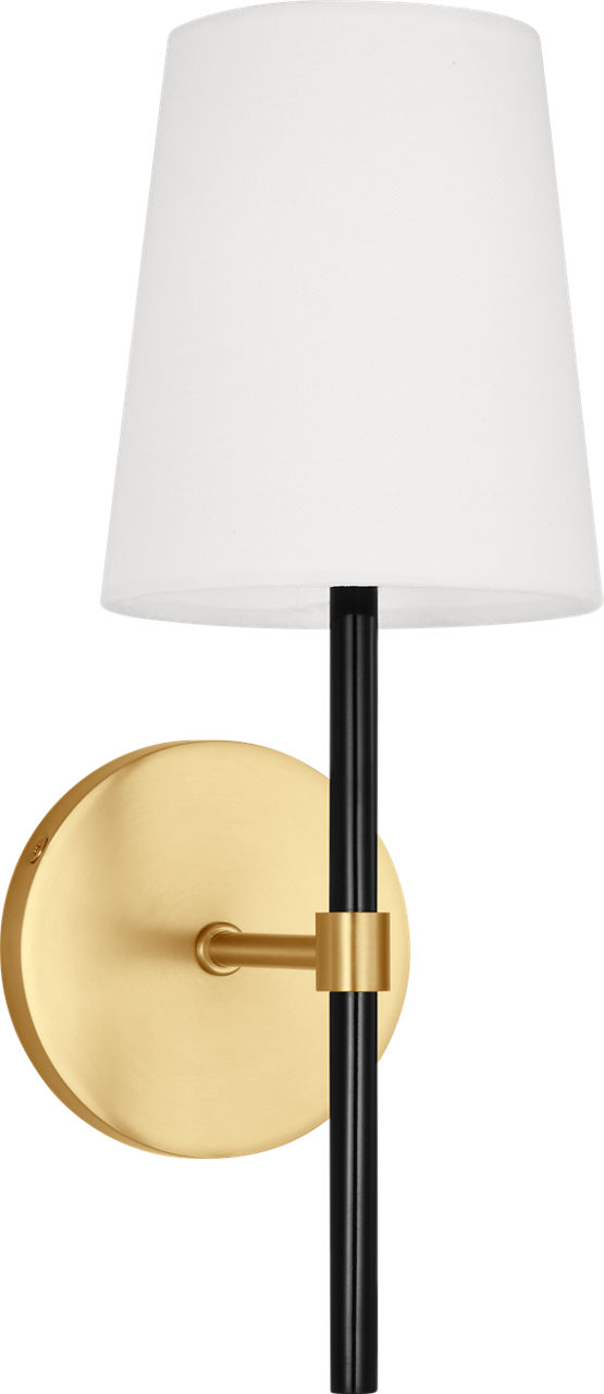 Monroe Small Single Sconce Burnished Brass