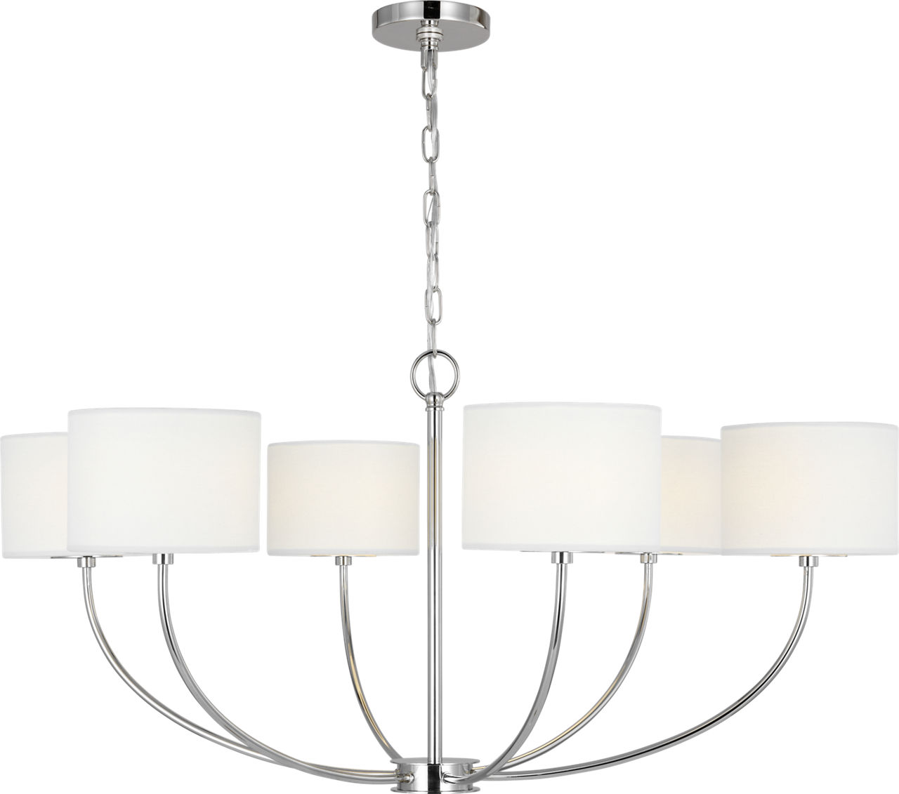Sawyer Medium Chandelier Polished Nickel