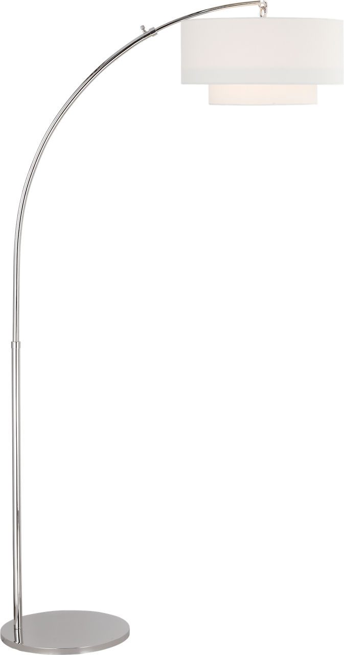 Sawyer Floor Lamp Polished Nickel Bulbs Included