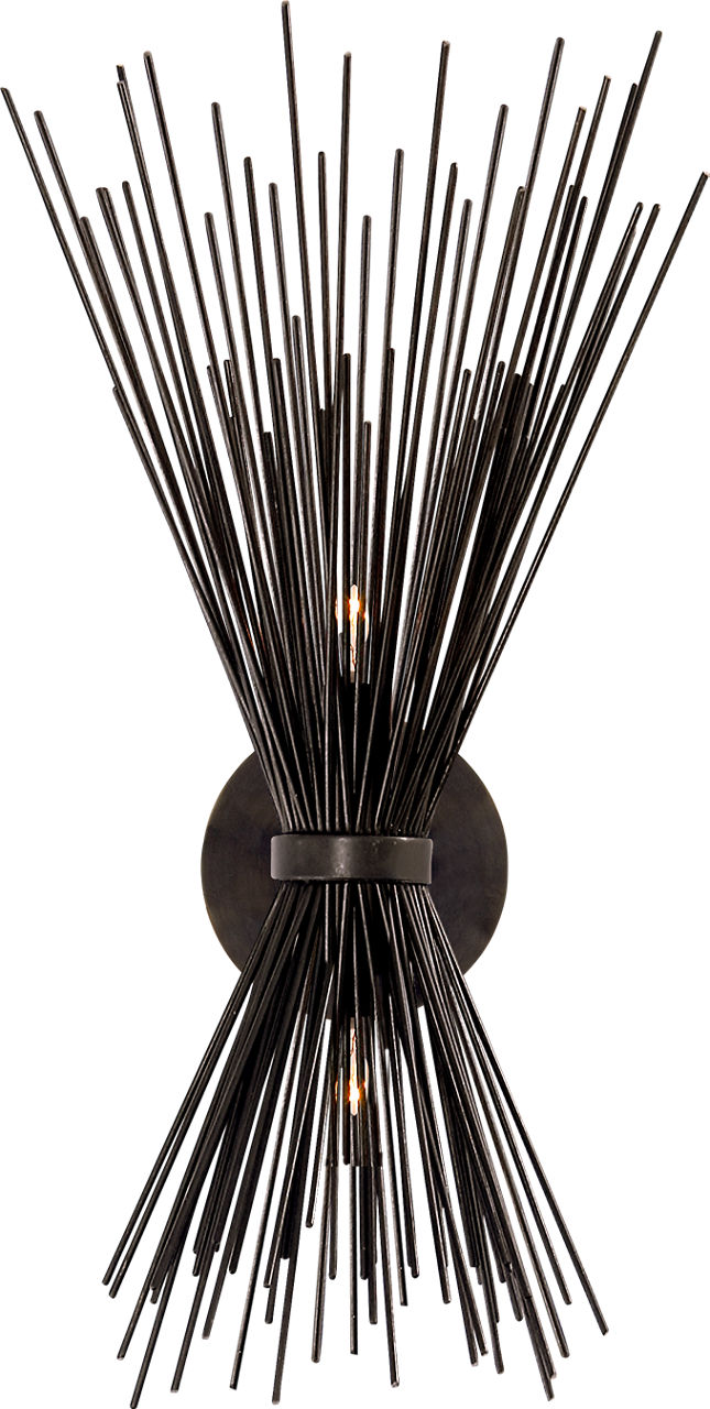 Strada Small Sconce in Aged Iron