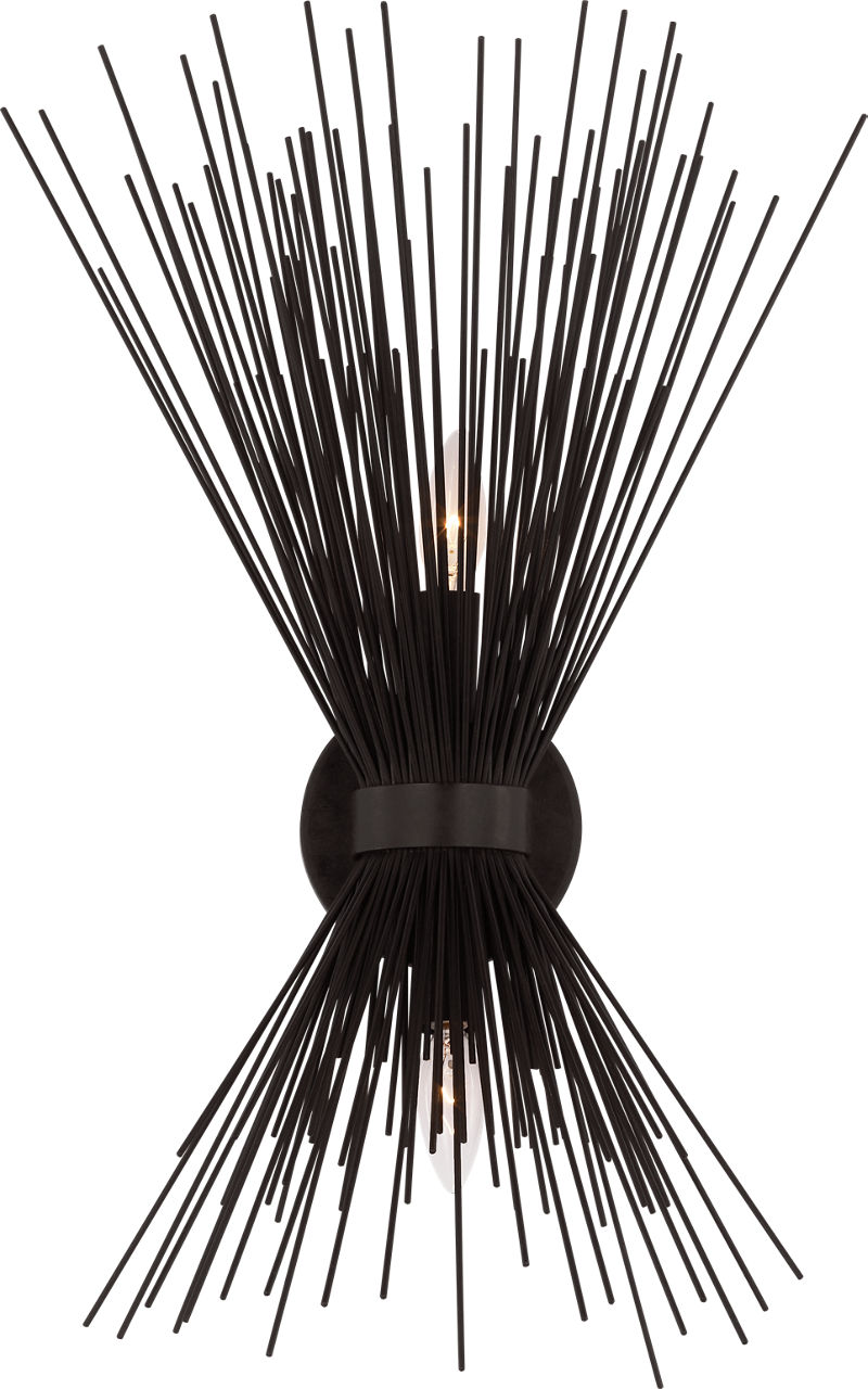 Strada Medium Sconce in Aged Iron