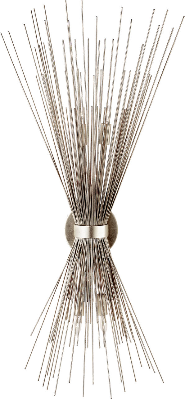 Strada Large Sconce in Burnished Silver Leaf