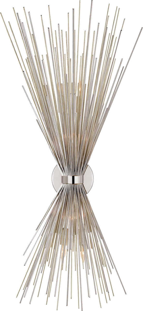 Strada Large Sconce in Polished Nickel