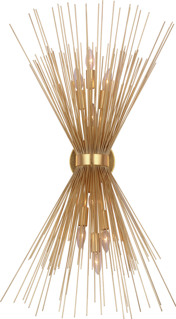 Strada Large Symmetrical Sconce in Gild