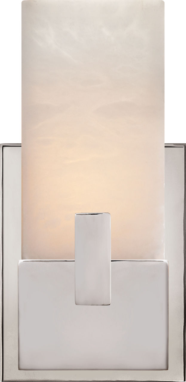 Covet Short Clip Bath Sconce in Polished Nickel
