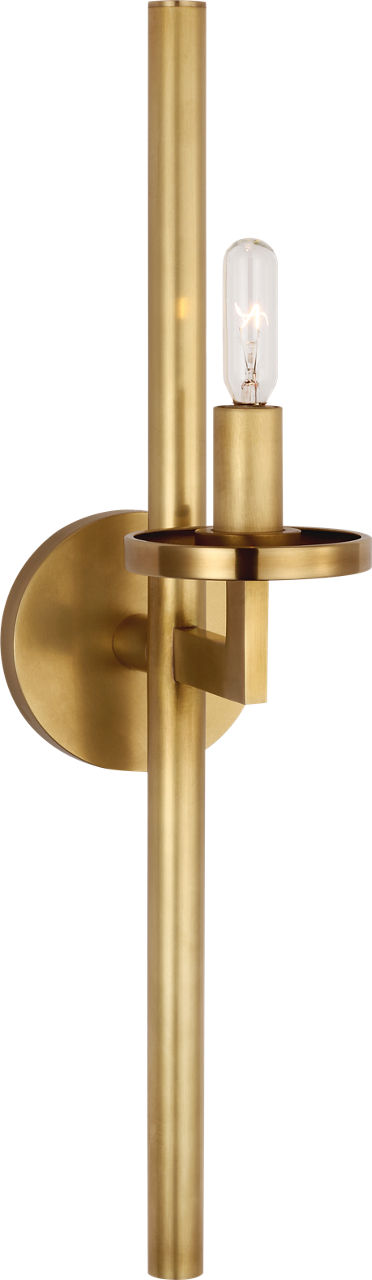 Liaison Single Sconce in Antique-Burnished Brass