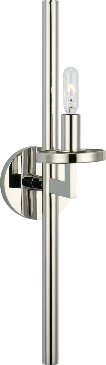 Liaison Single Sconce in Polished Nickel
