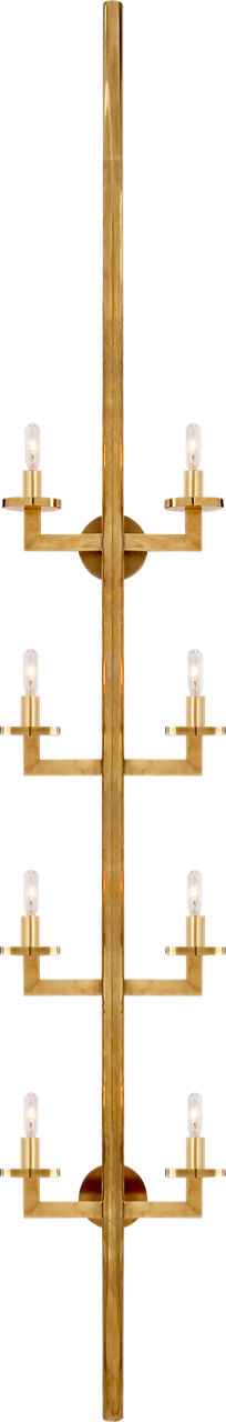 Liaison Statement Sconce in Antique-Burnished Brass