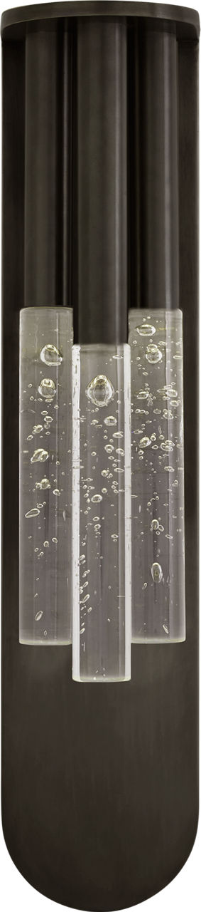 Rousseau Medium Multi-Drop Sconce in Bronze with Seeded Glass