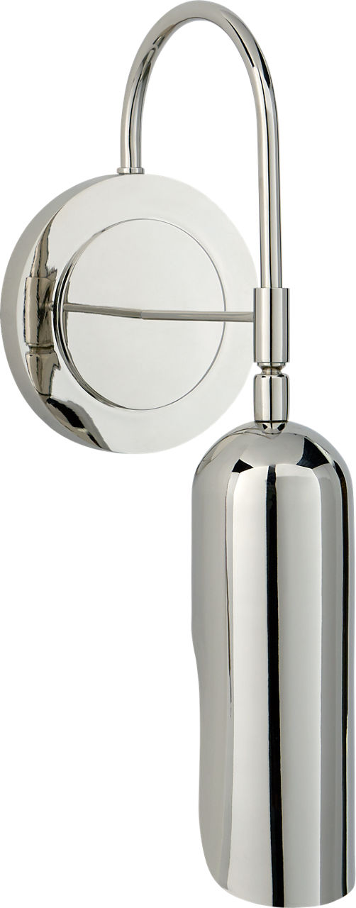 Lucien Functional Wall Light in Polished Nickel
