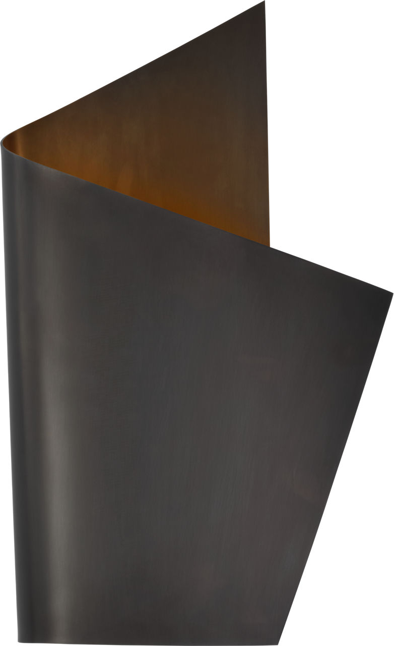 Piel Right Wrapped Sconce in Bronze