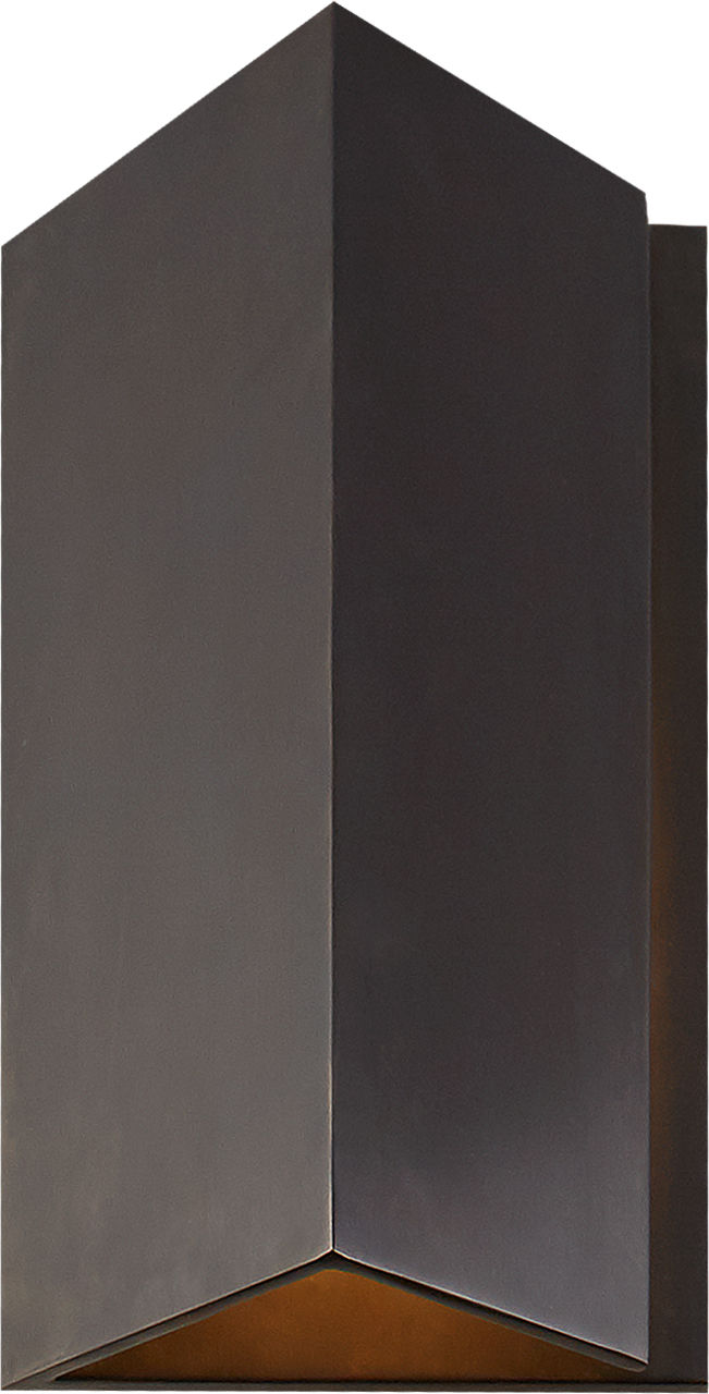 Esker Small Triangle Sconce in Bronze