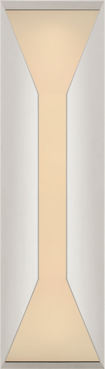 Stretto 16" Sconce in Polished Nickel with Frosted Glass