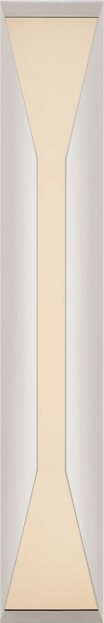 Stretto 28" Sconce in Polished Nickel with Frosted Glass