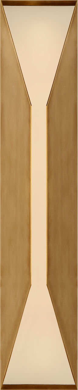 Stretto 24" Sconce in Antique Burnished Brass with Frosted Glass