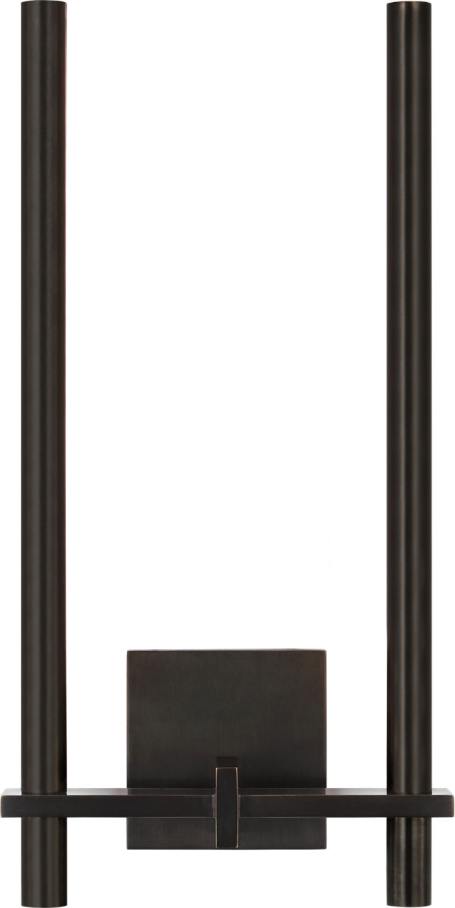 Axis Medium Two Arm Sconce in Bronze