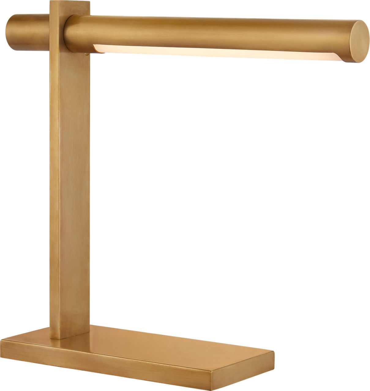 Axis Desk Lamp in Antique-Burnished Brass