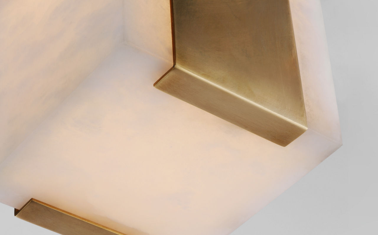 Covet Tall Clip Solitaire Flush Mount - KW4111 | Visual Comfort