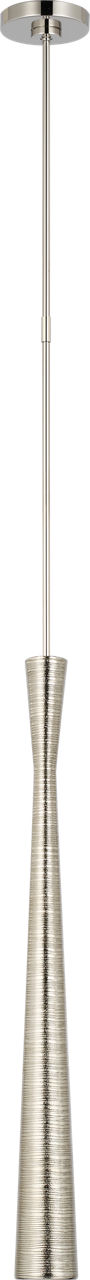 Utopia Tall Pendant in Polished Nickel