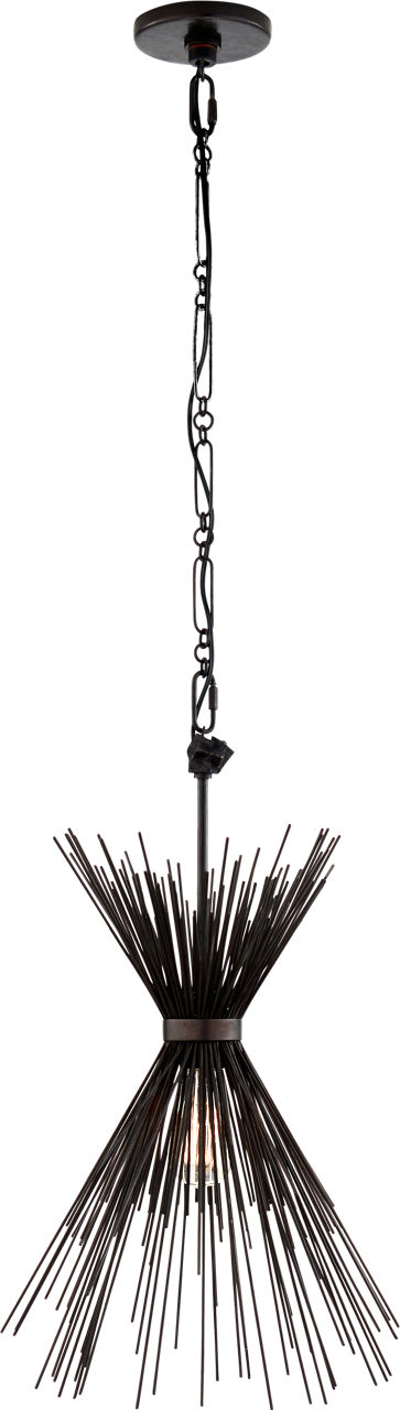 Strada Small Chandelier in Aged Iron