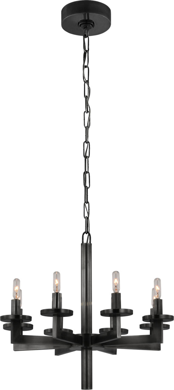 Liaison Single Tier Chandelier in Bronze
