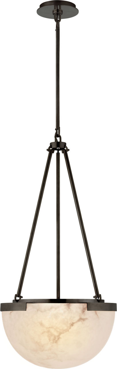 Melange Small Pendant in Bronze with Alabaster