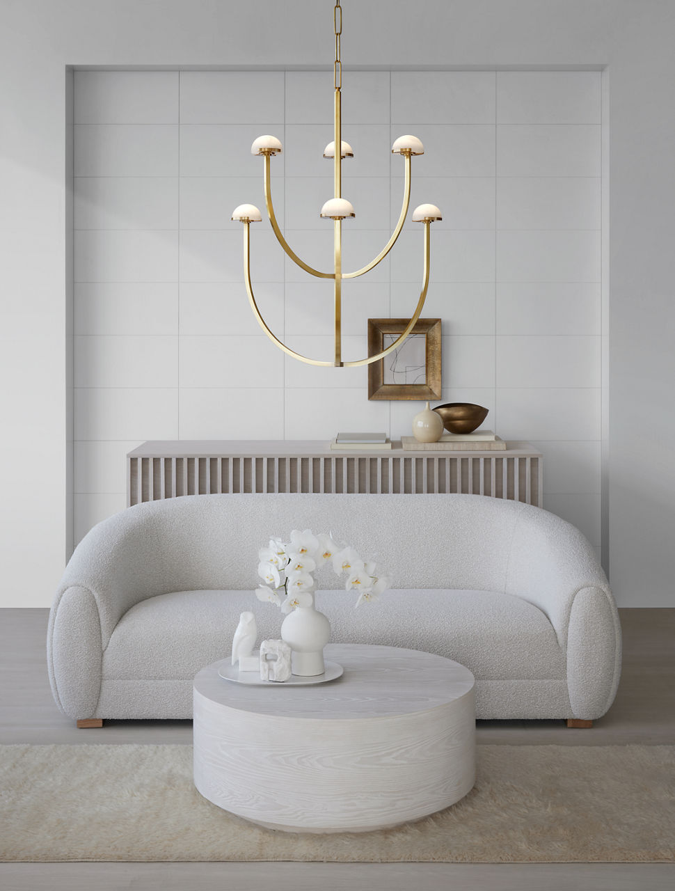 Pedra Large Two-Tier Chandelier - KW5621 | Visual Comfort