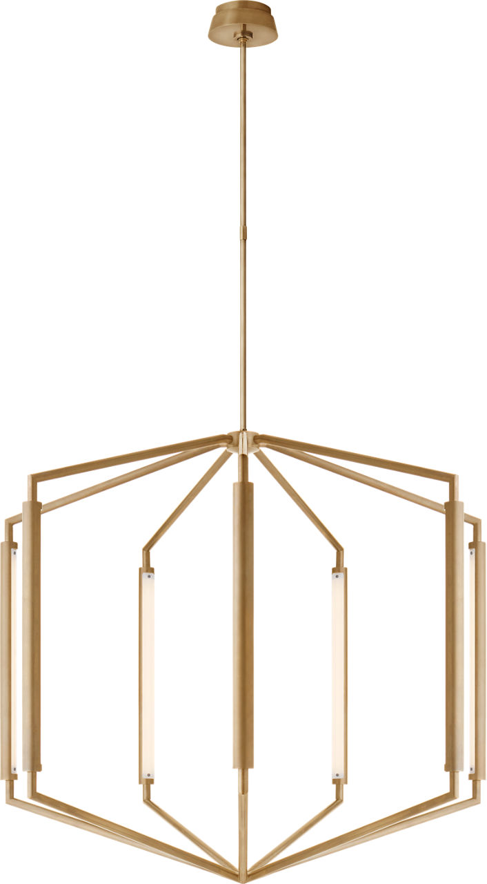 Appareil Large Lantern in Antique-Burnished Brass