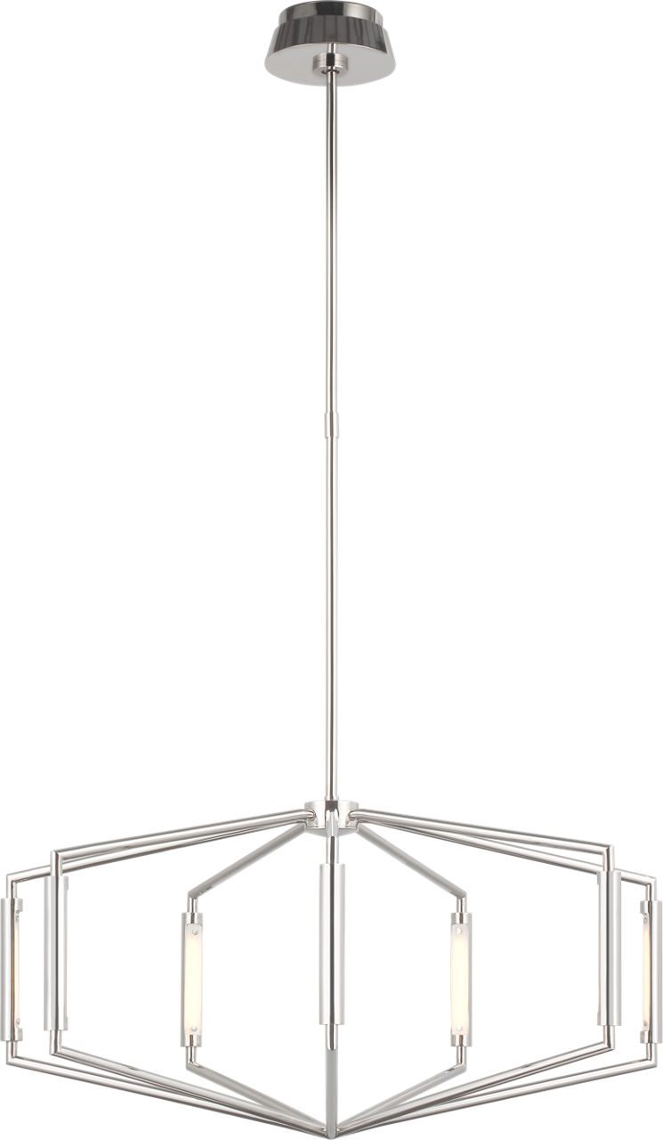 Appareil 30" Low Profile Chandelier in Polished Nickel