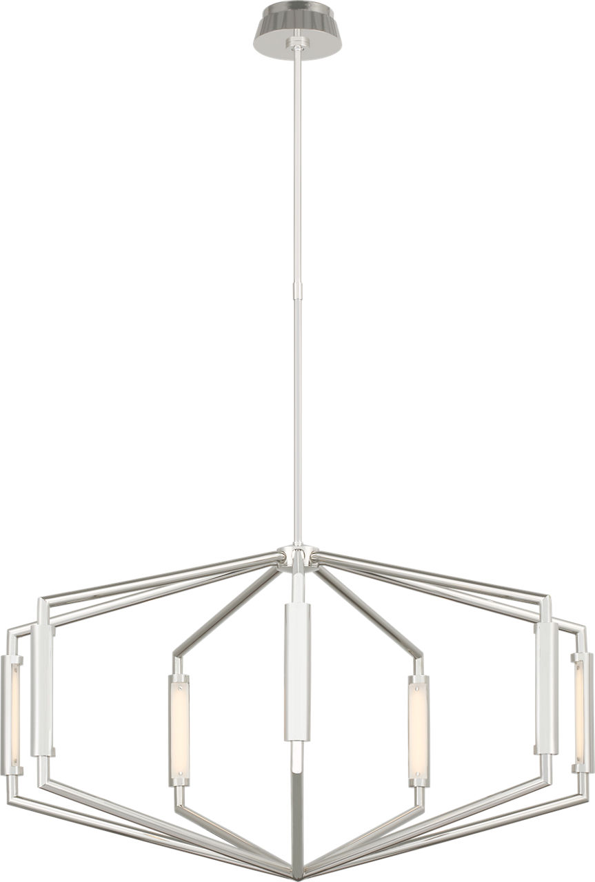 Appareil 40" Low Profile Chandelier in Polished Nickel