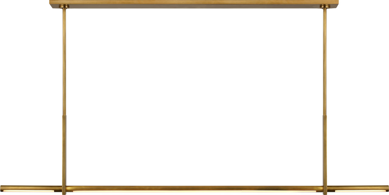 Axis Large Linear Pendant in Antique-Burnished Brass