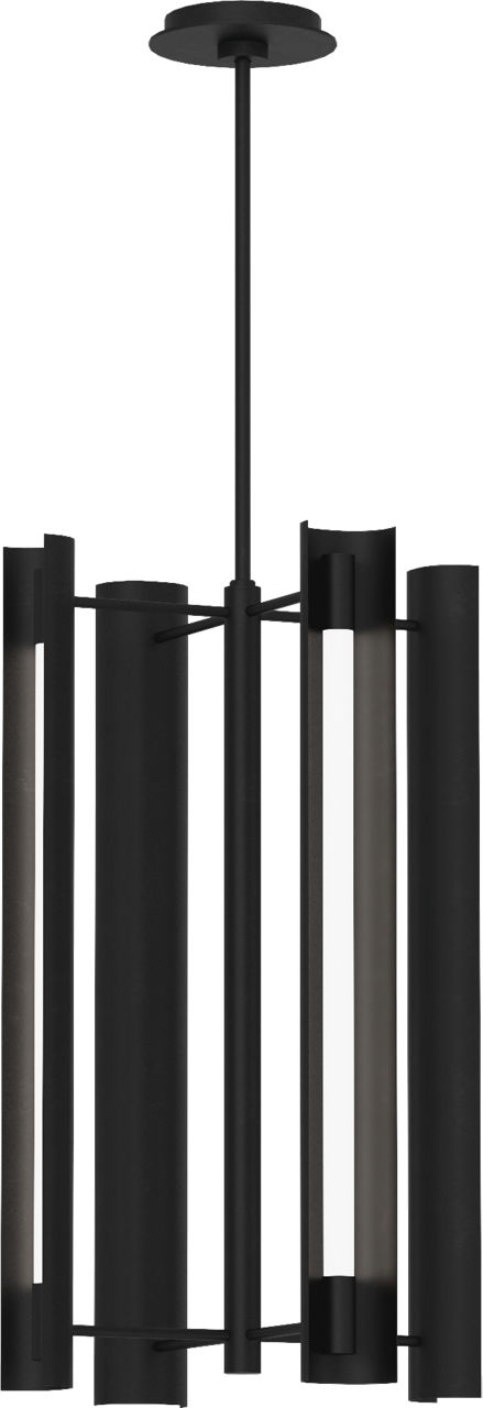 Carson Four Light Pendant Midnight Black Bulbs Included