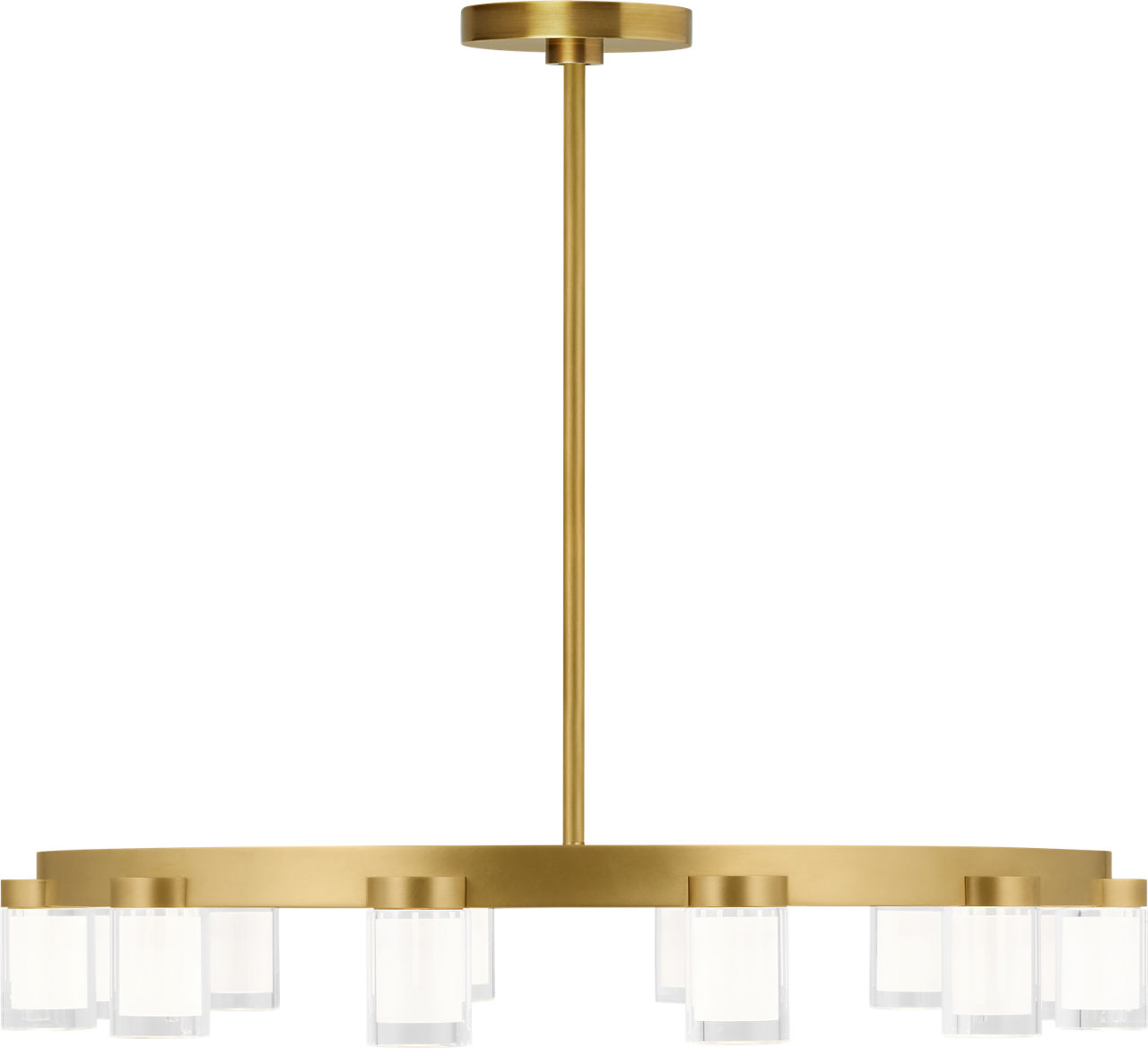 Esfera Medium Chandelier Natural Brass 2700K 90 CRI integrated LED 2700K 90 CRI 120v