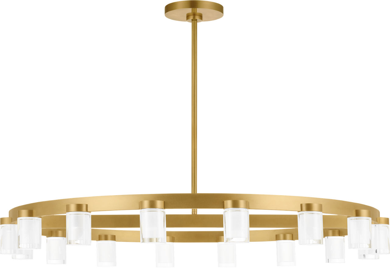 Esfera Large Chandelier Natural Brass 2700K 90 CRI integrated led 90 cri 2700k 120v