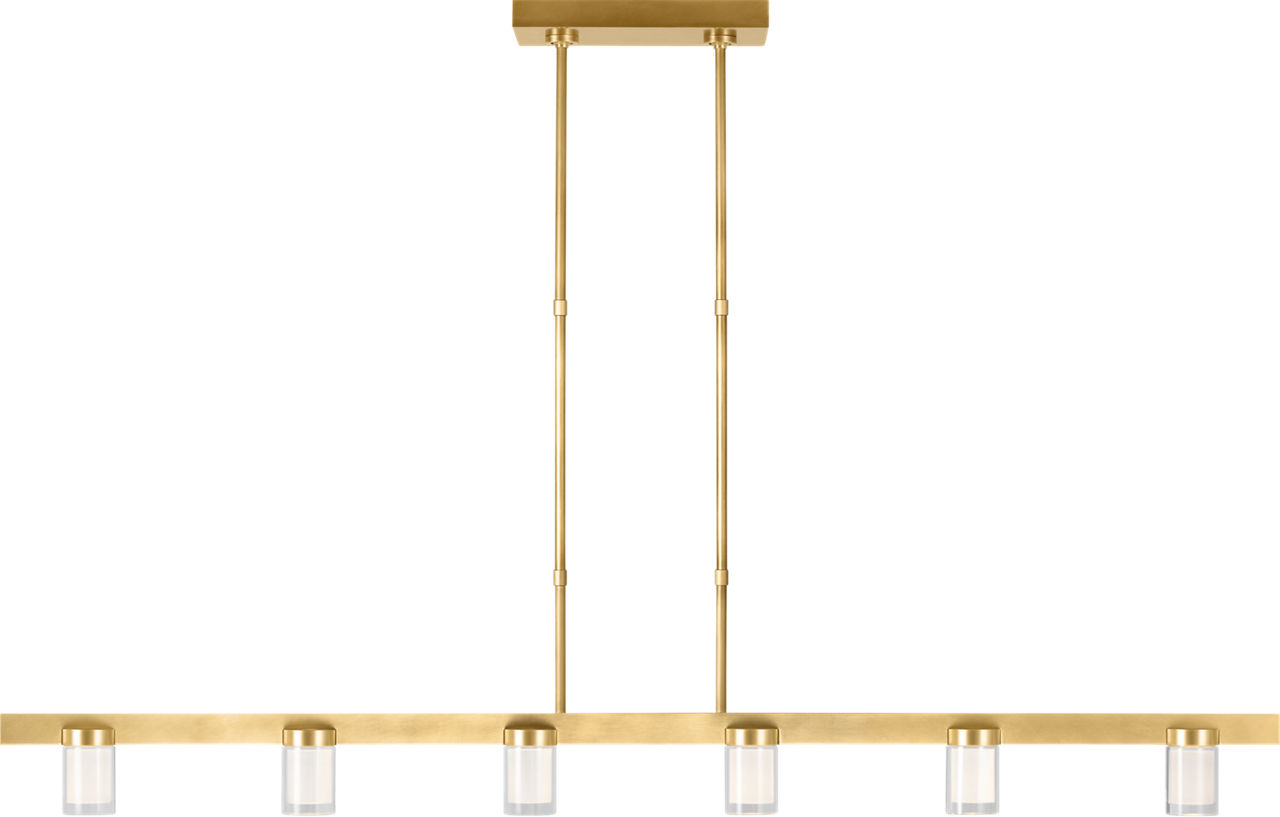 Esfera Large Linear Natural Brass 2700K 90 CRI integrated LED 2700K 90 CRI 120v