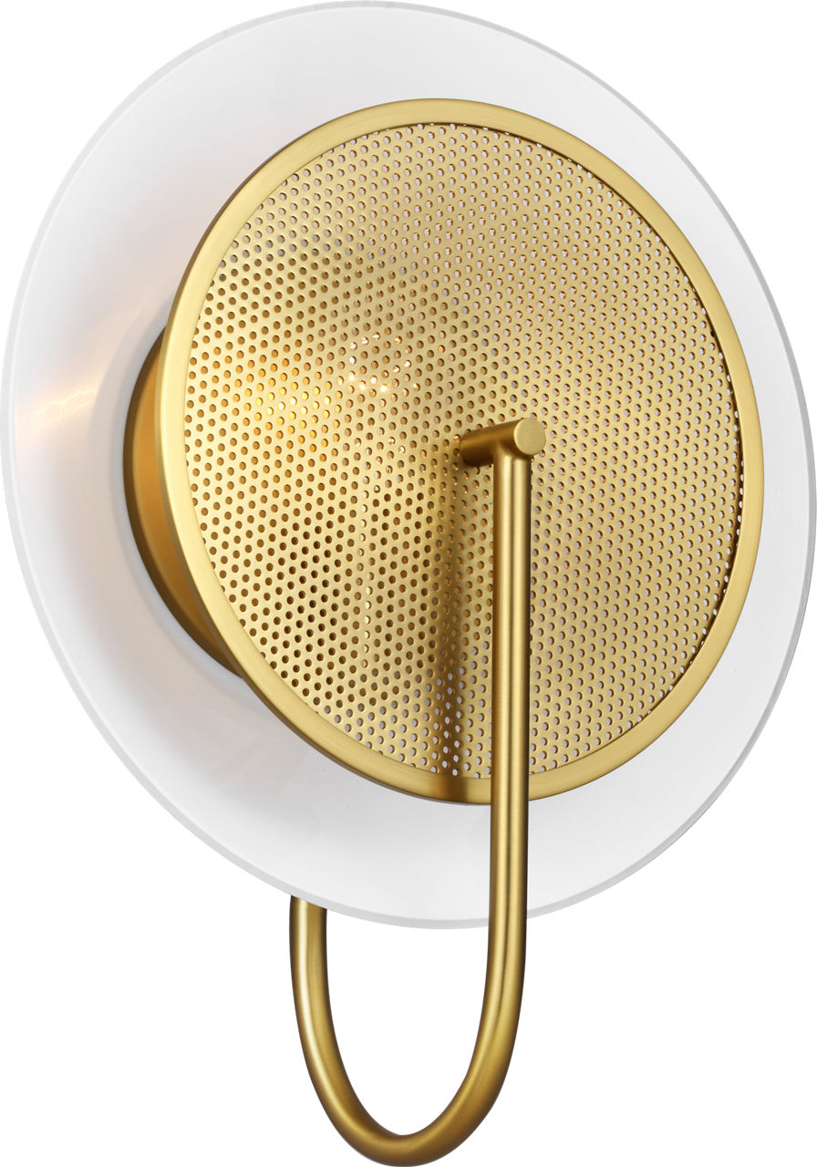 Gesture Sconce in Burnished Brass